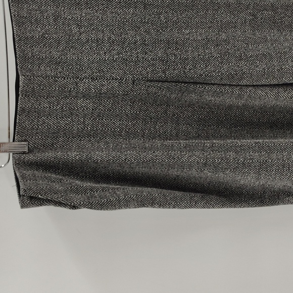 EXPRESS Black Gray Tweed Wide Leg Pants Size Large Elastic Waist Stretch - Picture 2 of 9